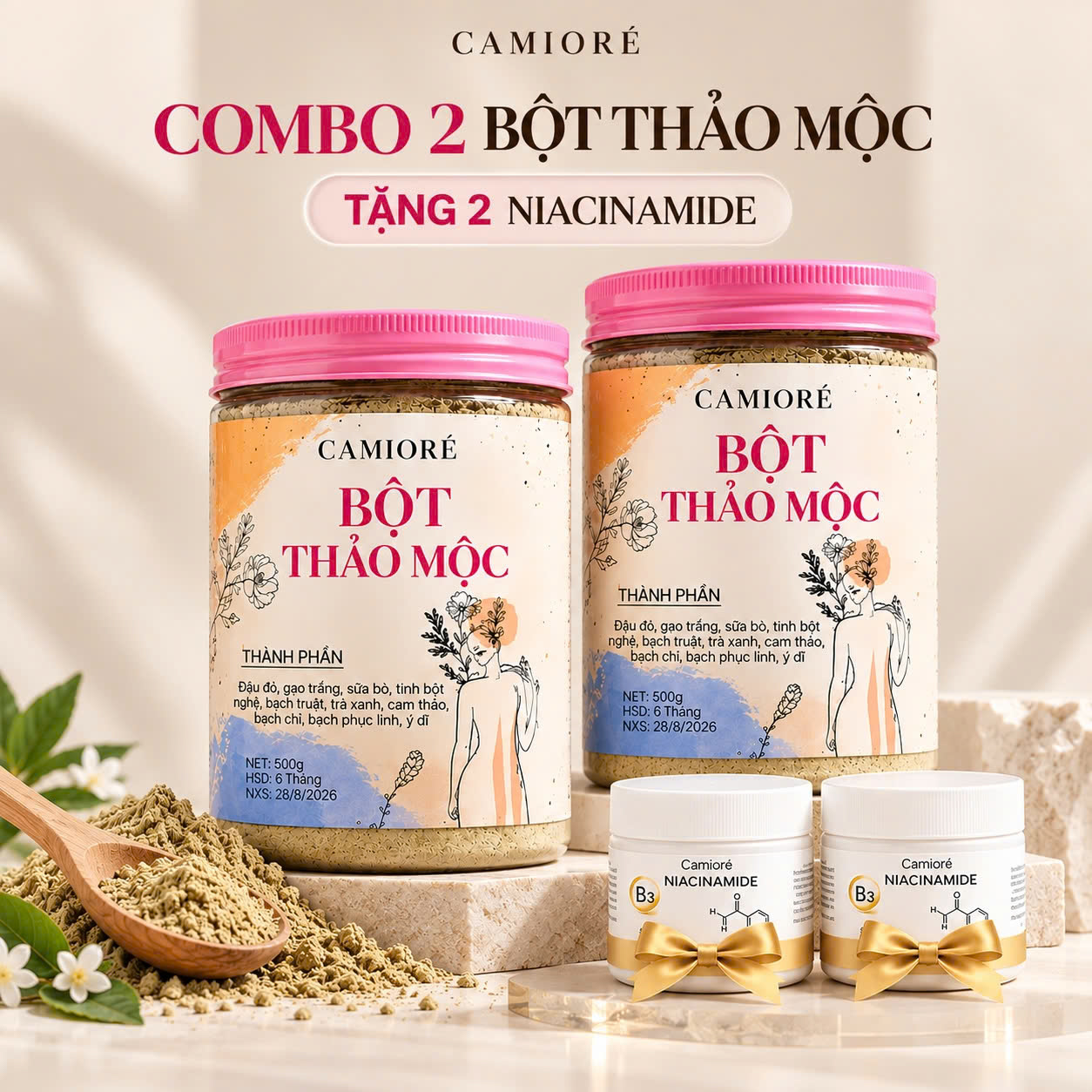 Combo 2 Bột Thảo Mộc
