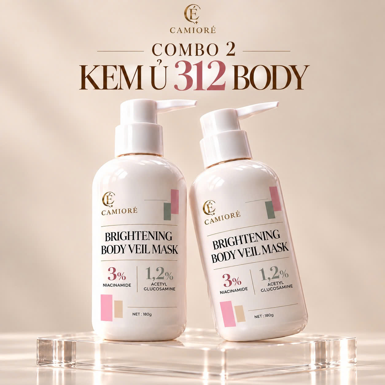 Combo 2 Kem Ủ Trắng 312